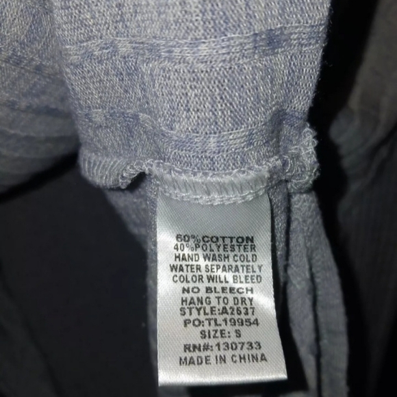 Umgee Heather Grey Long Sleeve‎ Ribbed Tunic Top Womens Size Small Side Slits - Picture 3 of 8